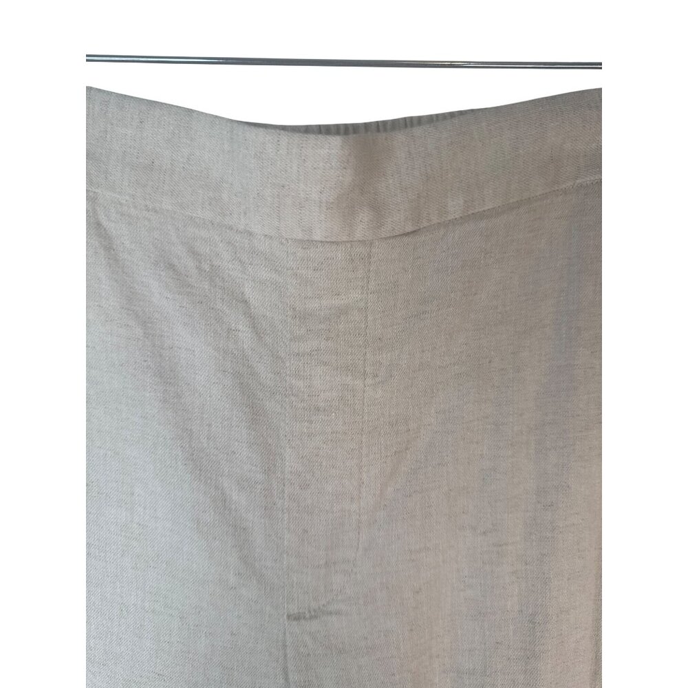 Banana Republic Wide Leg S Cropped Linen Blend Pants Soft Neutral Comfortable - Picture 6 of 16
